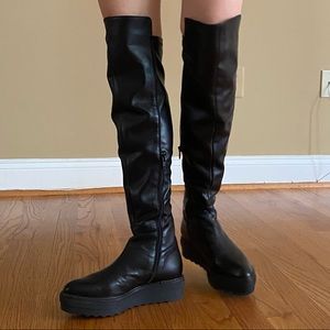 New Leather Over-knee Boots